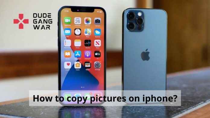 How to copy pictures on iphone