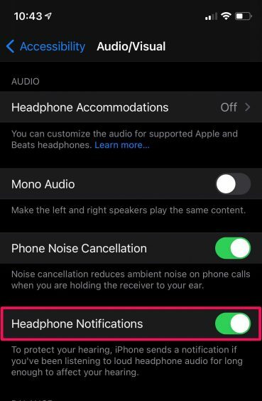 Disable the Headphone Notification