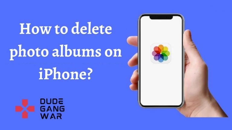 How to delete photo albums on iPhone?