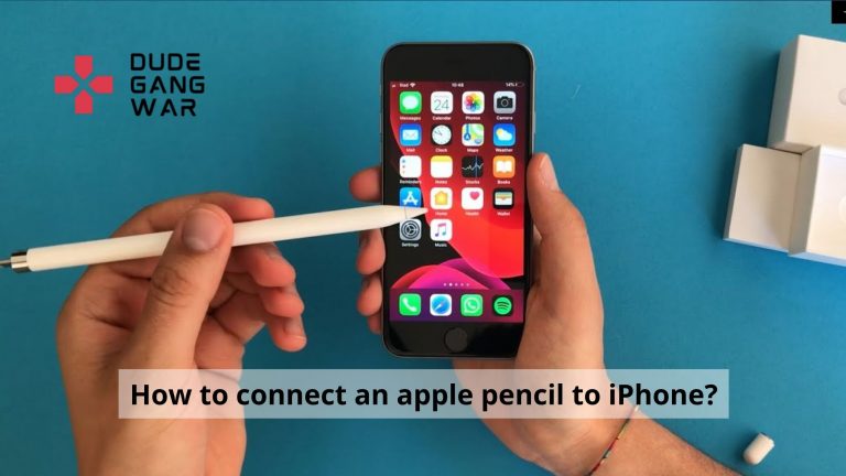 How to connect an apple pencil to iPhone?
