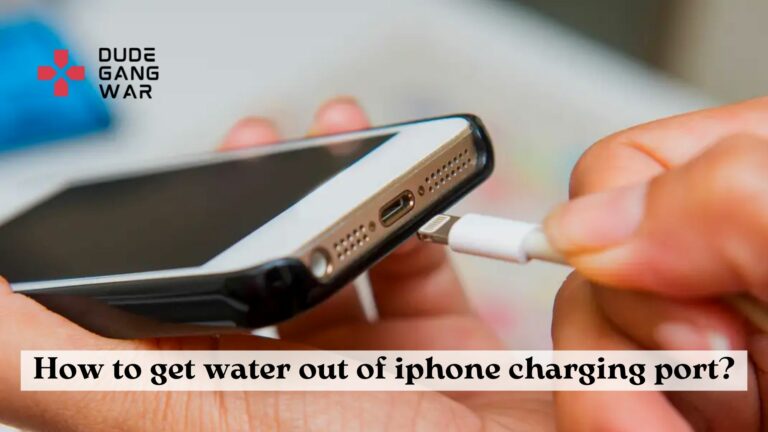 How to get water out of iphone charging port?