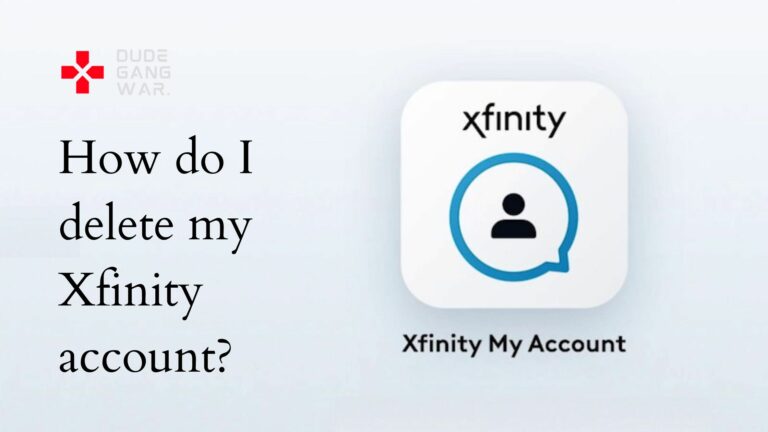 How do I delete my Xfinity account?