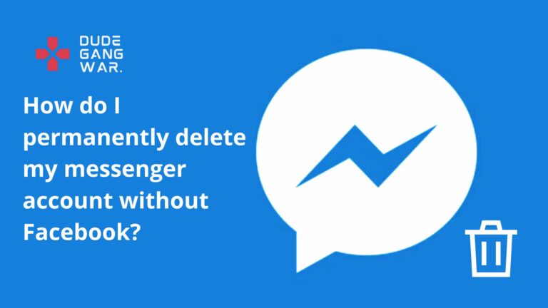 How do I permanently delete my messenger account without Facebook