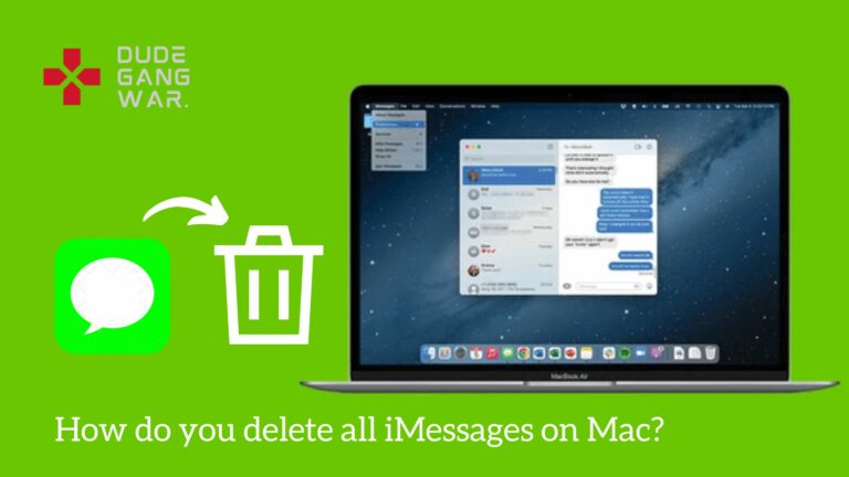 How do you delete all iMessages on Mac?